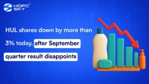 HUL shares down by more than 3% today, after September quarter result disappoints