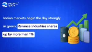 Indian markets begin the day strongly in green; Reliance Industries shares up by more than 1%