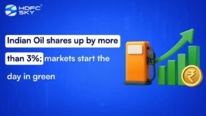 Indian Oil shares up by more than 3%; markets start the day in green