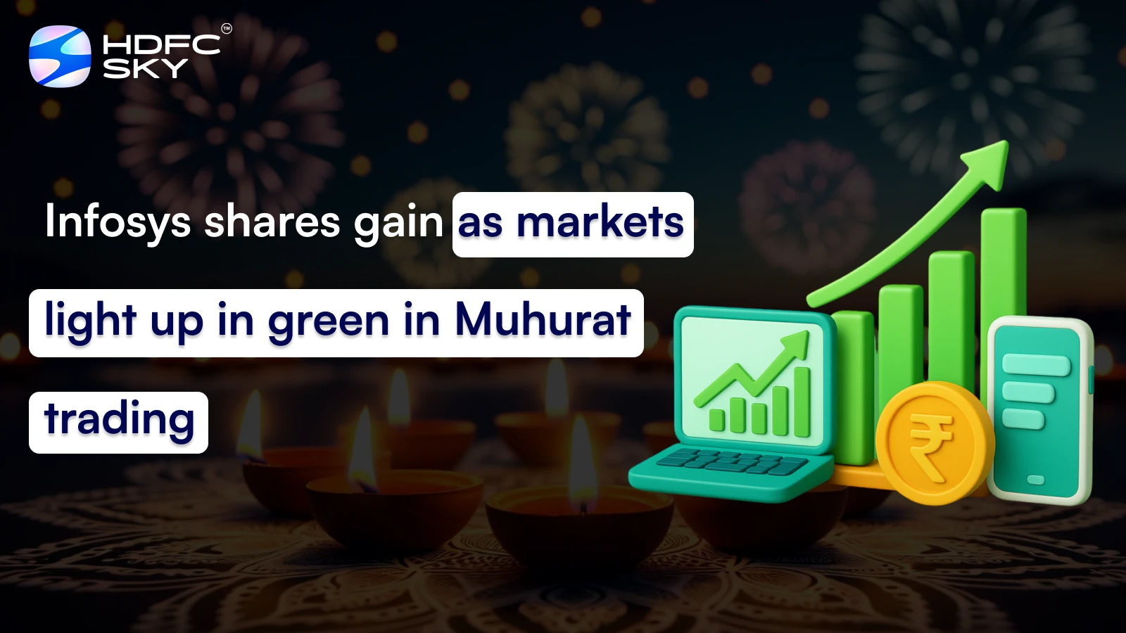 Infosys shares gain as markets light up in green in Muhurat trading