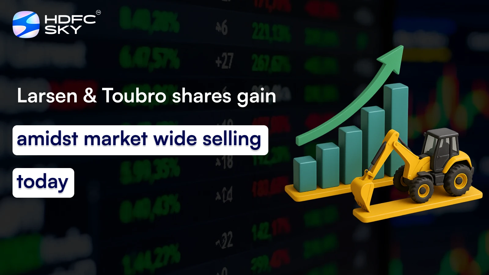 Larsen & Toubro shares gain amidst market wide selling today