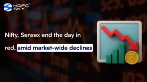 Nifty, Sensex end the day in red, amid market-wide declines