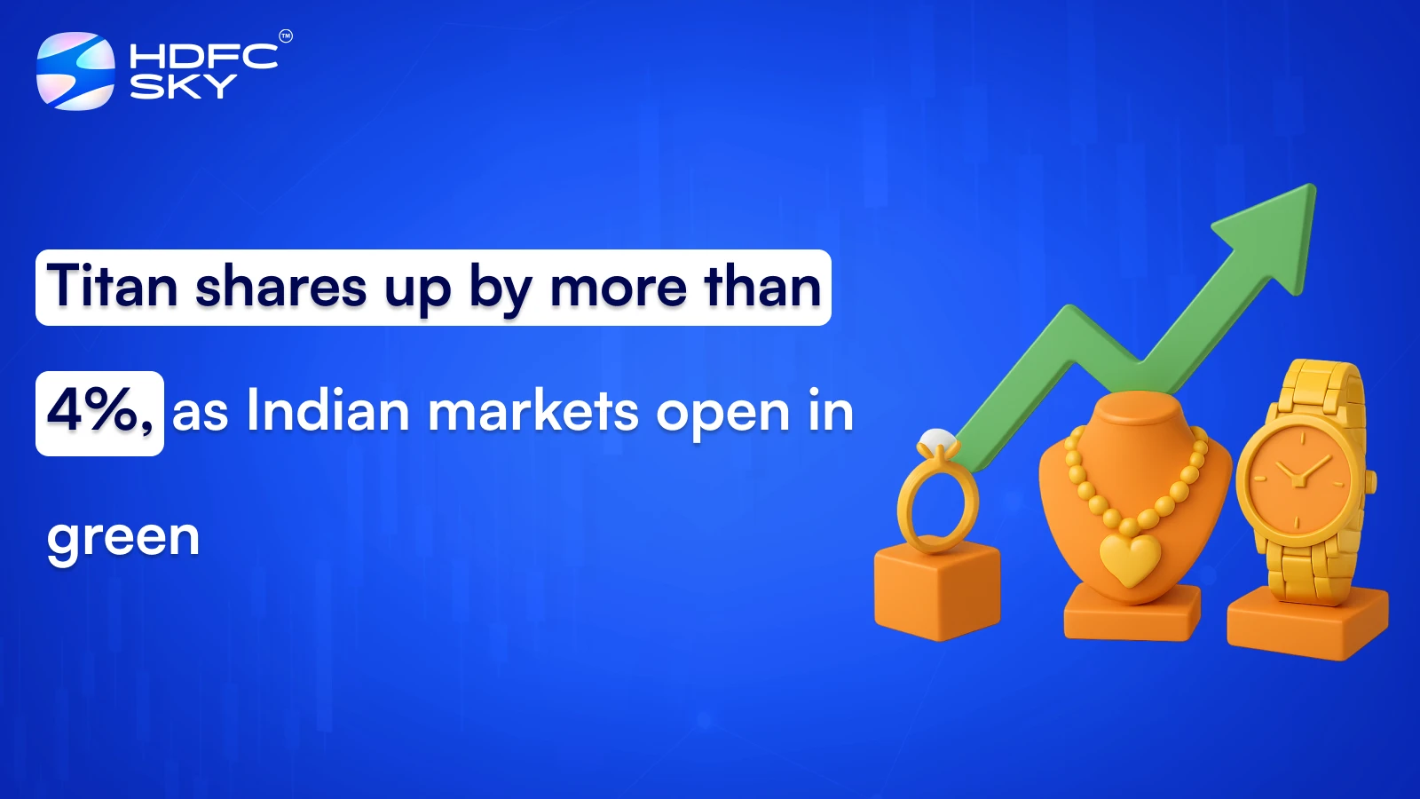 Titan shares up by more than 4%, as Indian markets open in green