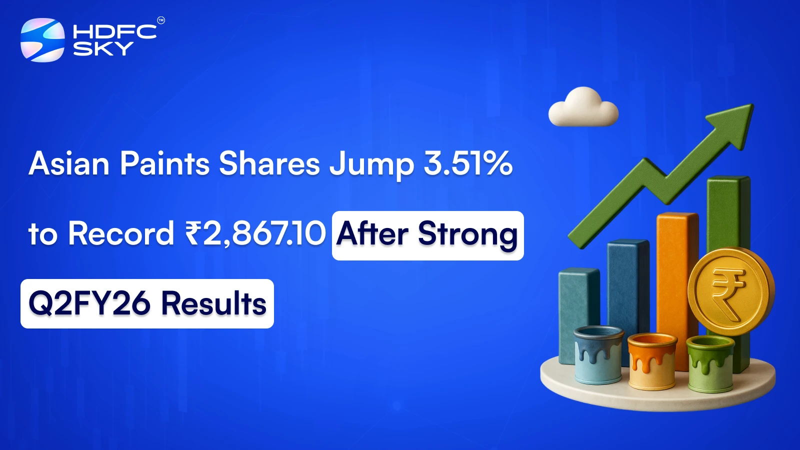 Asian Paints Shares Jump 3.51% to Record ₹2,867.10 After Strong Q2FY26 Results