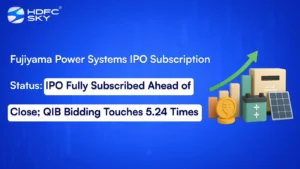 Fujiyama Power Systems IPO Subscription Status: IPO Fully Subscribed Ahead of Close; QIB Bidding Touches 5.24 Times