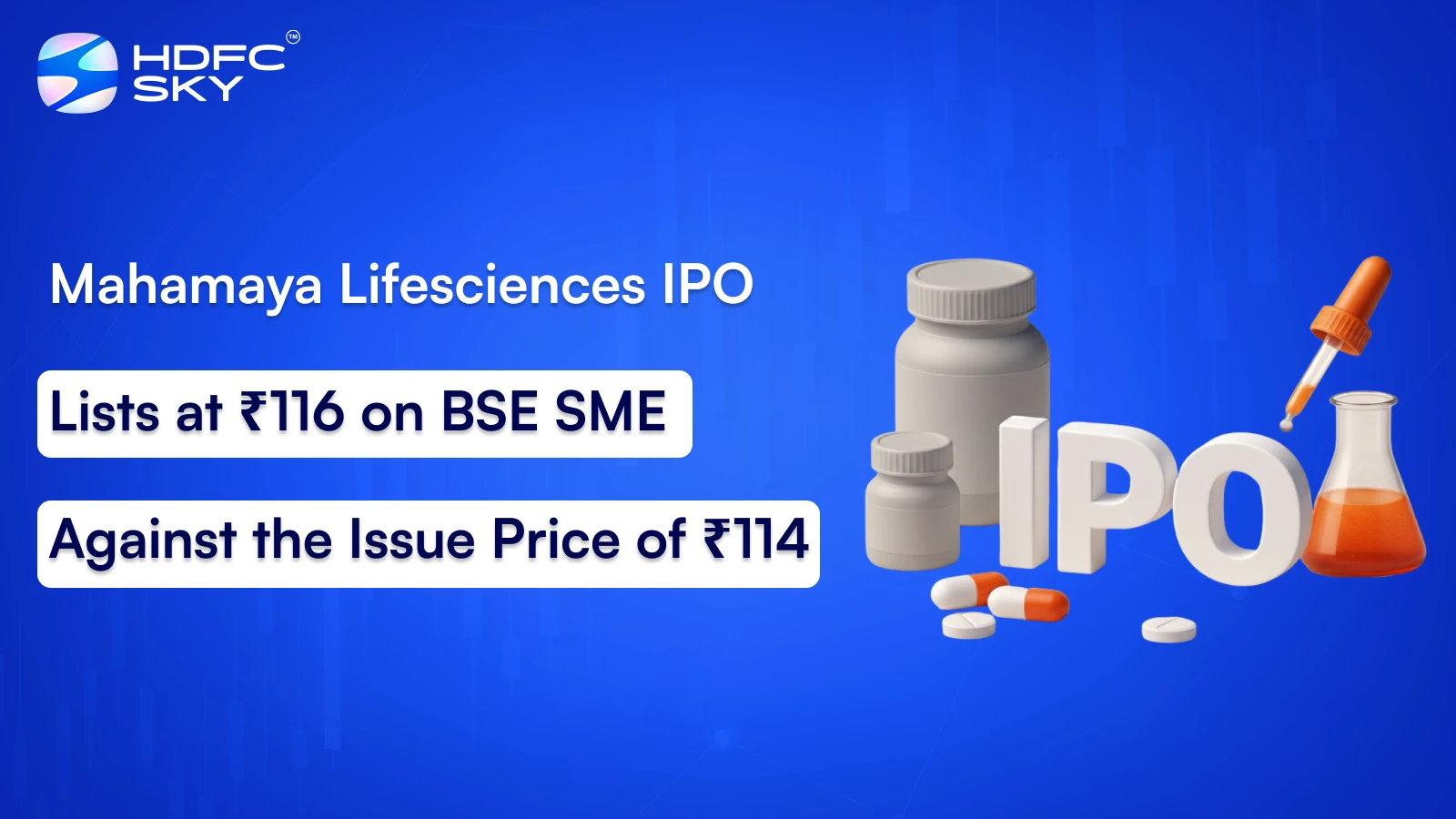 Mahamaya Lifesciences IPO Lists at ₹116 on BSE SME Against the Issue Price of ₹114