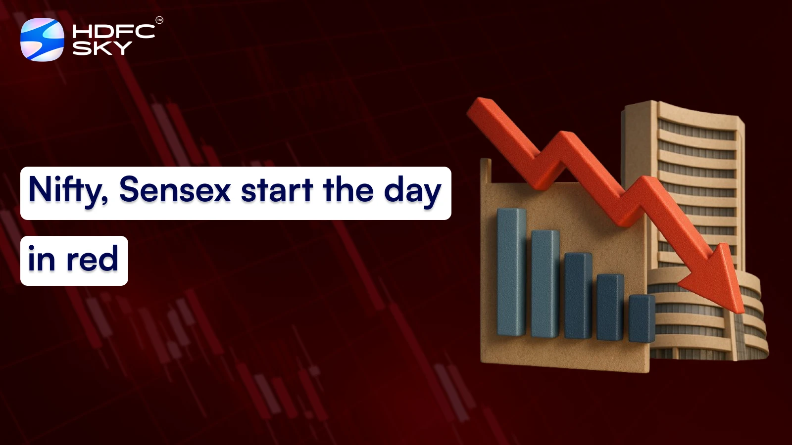 Nifty, Sensex start the day in red