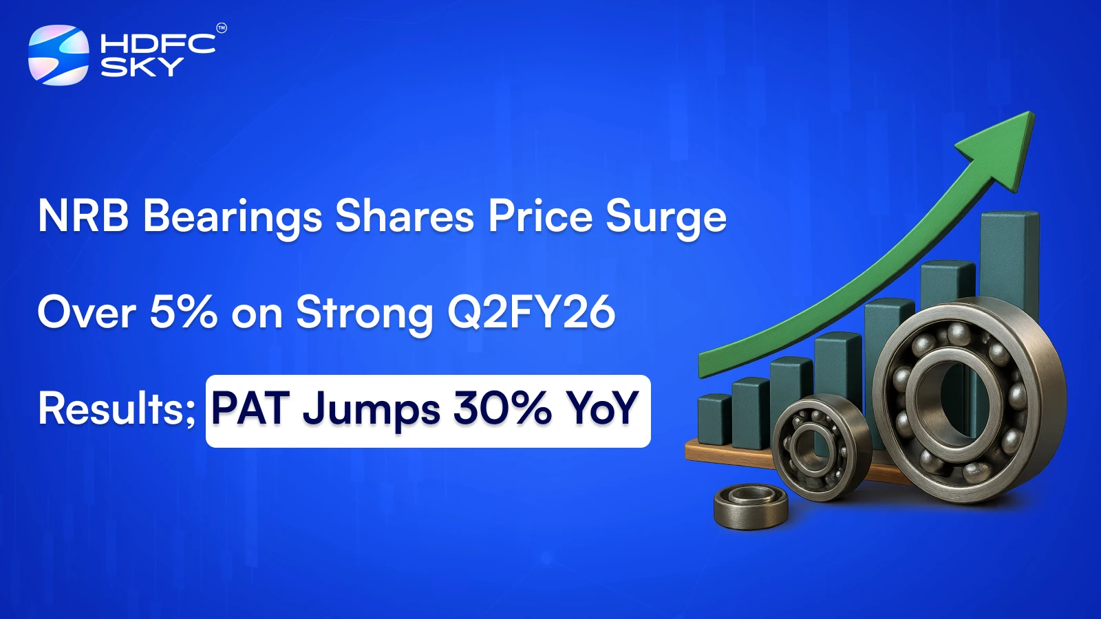 NRB Bearings Shares Price Surge Over 5% on Strong Q2FY26 Results; PAT Jumps 30% YoY
