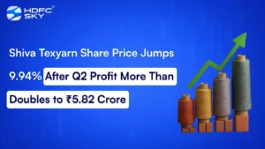 Shiva Texyarn Share Price Jumps 9.94% After Q2 Profit More Than Doubles to ₹5.82 Crore