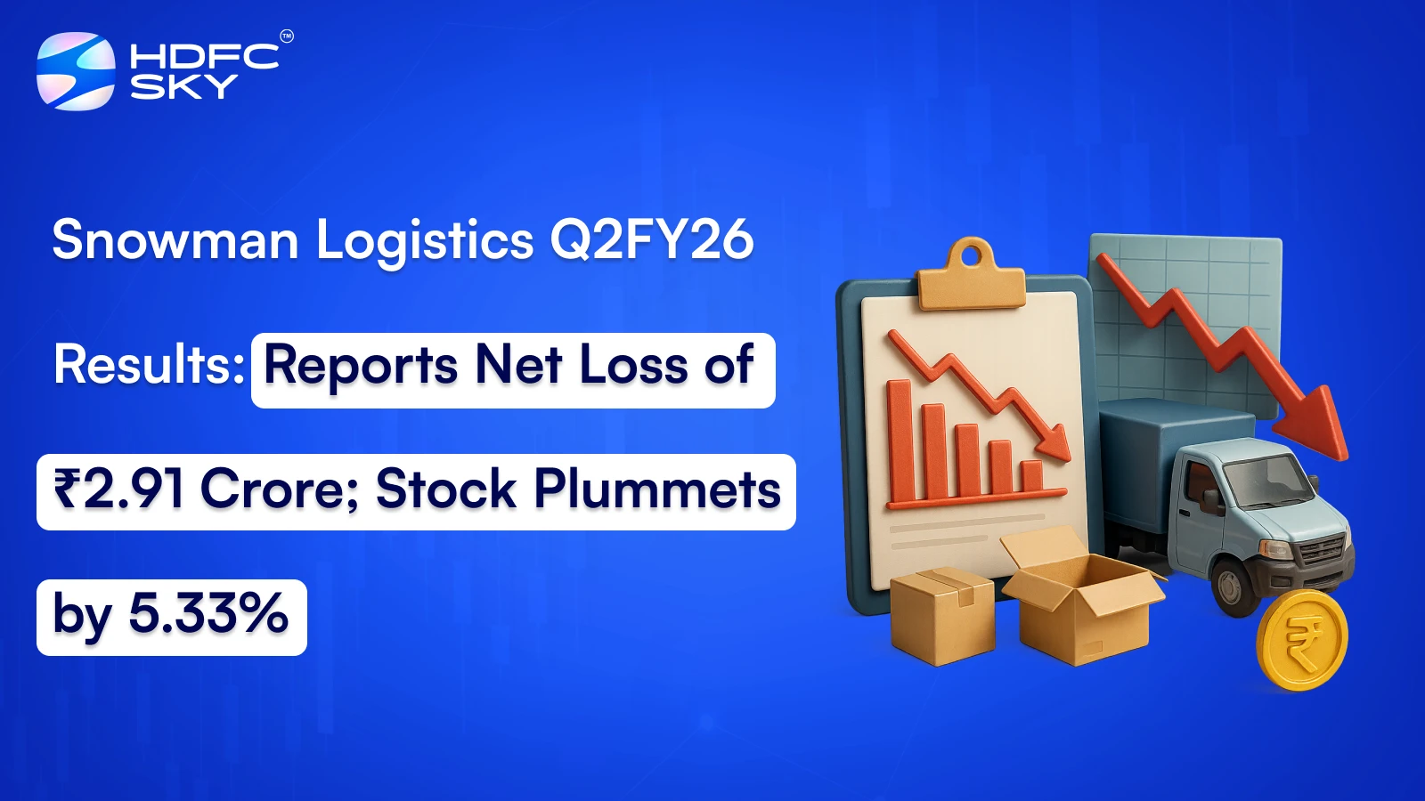 Snowman Logistics Q2FY26 Results: Reports Net Loss of ₹2.91 Crore; Stock Plummets by 5.33%