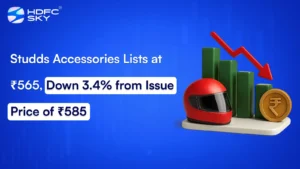 Studds Accessories Lists at ₹565, Down 3.4% from Issue Price of ₹585