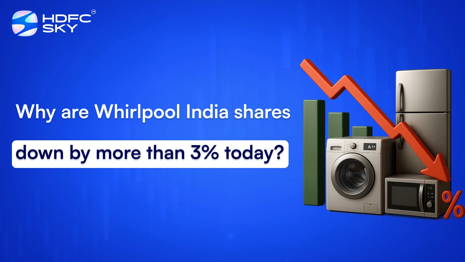 Why are Whirlpool India shares down by more than 3% today?