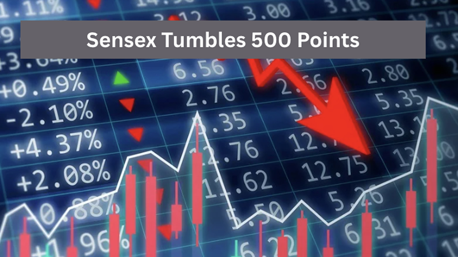 Sensex‍‌‍‍‌‍‌‍‍‌ Tumbles 500 Points; ₹2 Lakh Crore Wiped Out; Markets Recoil as Profit Booking Gains Pace