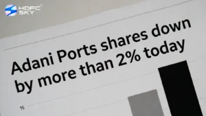 Adani Ports shares down by more than 2% today