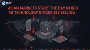 Asian markets start the day in red as technology stocks see selling
