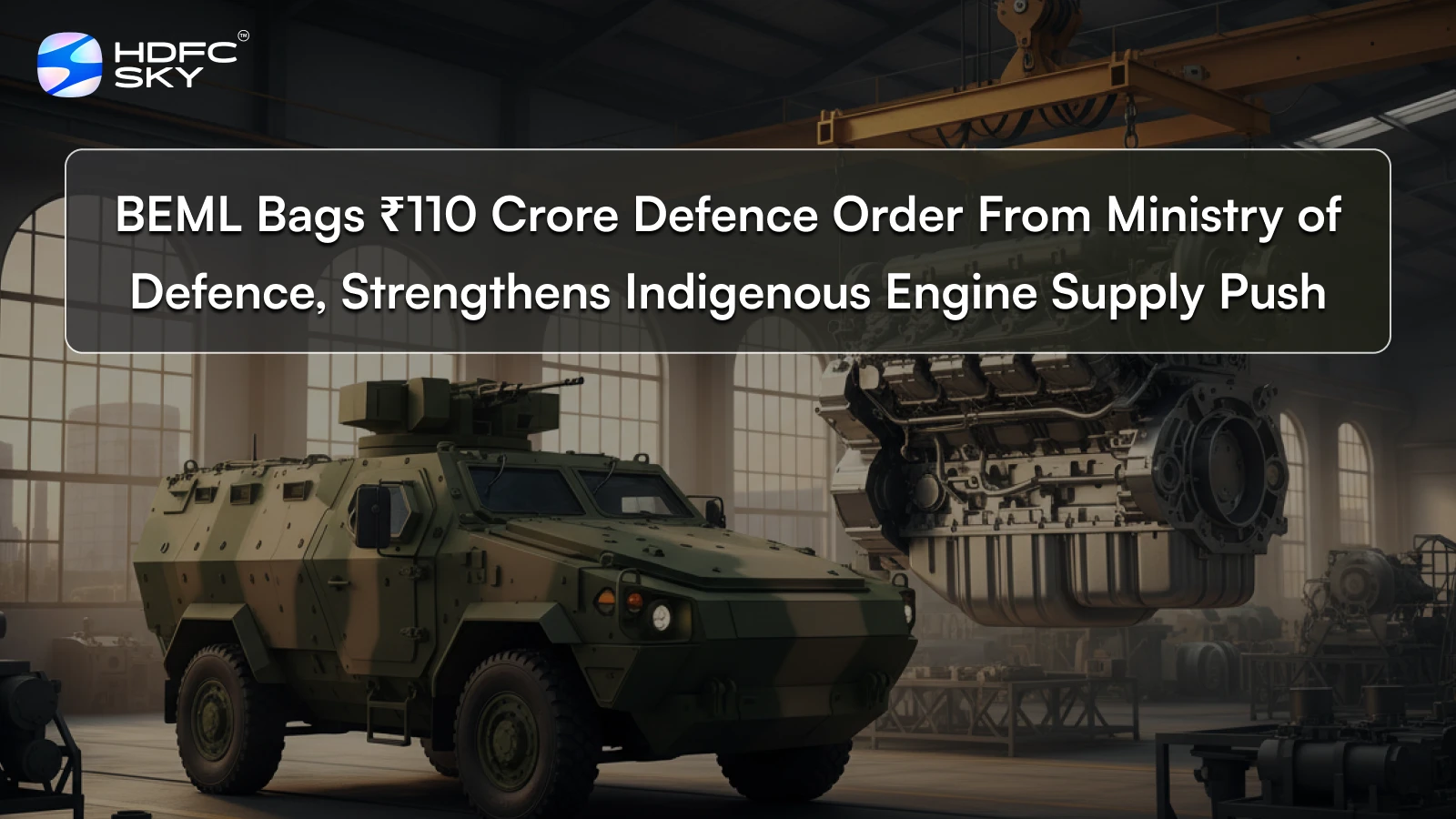 BEML Bags ₹110 Crore Defence Order From Ministry of Defence, Strengthens Indigenous Engine Supply Push