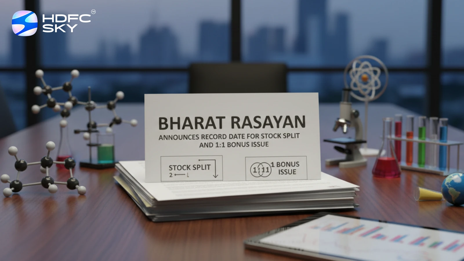 Bharat Rasayan Announces Record Date for Stock Split and 1:1 Bonus Issue
