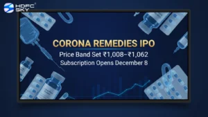 Corona Remedies IPO: Price Band Set ₹1,008-₹1,062; Subscription Opens December 8