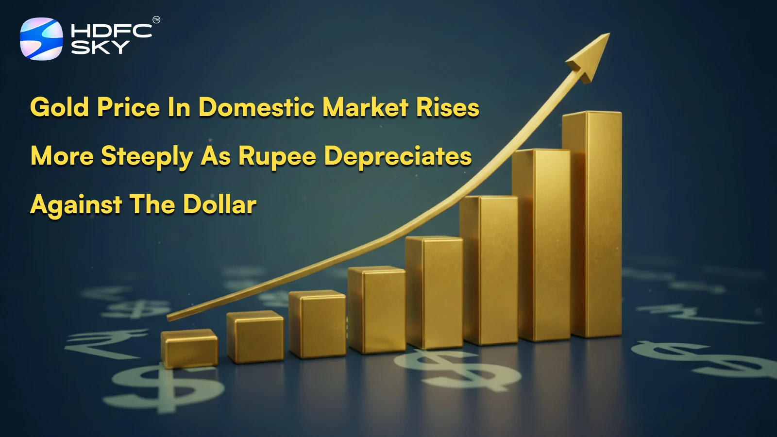 Gold price in domestic market rises more steeply as rupee depreciates against the dollar