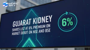 Gujarat Kidney Shares List at 6% Premium on Market Debu͏t on NSE and BSE 