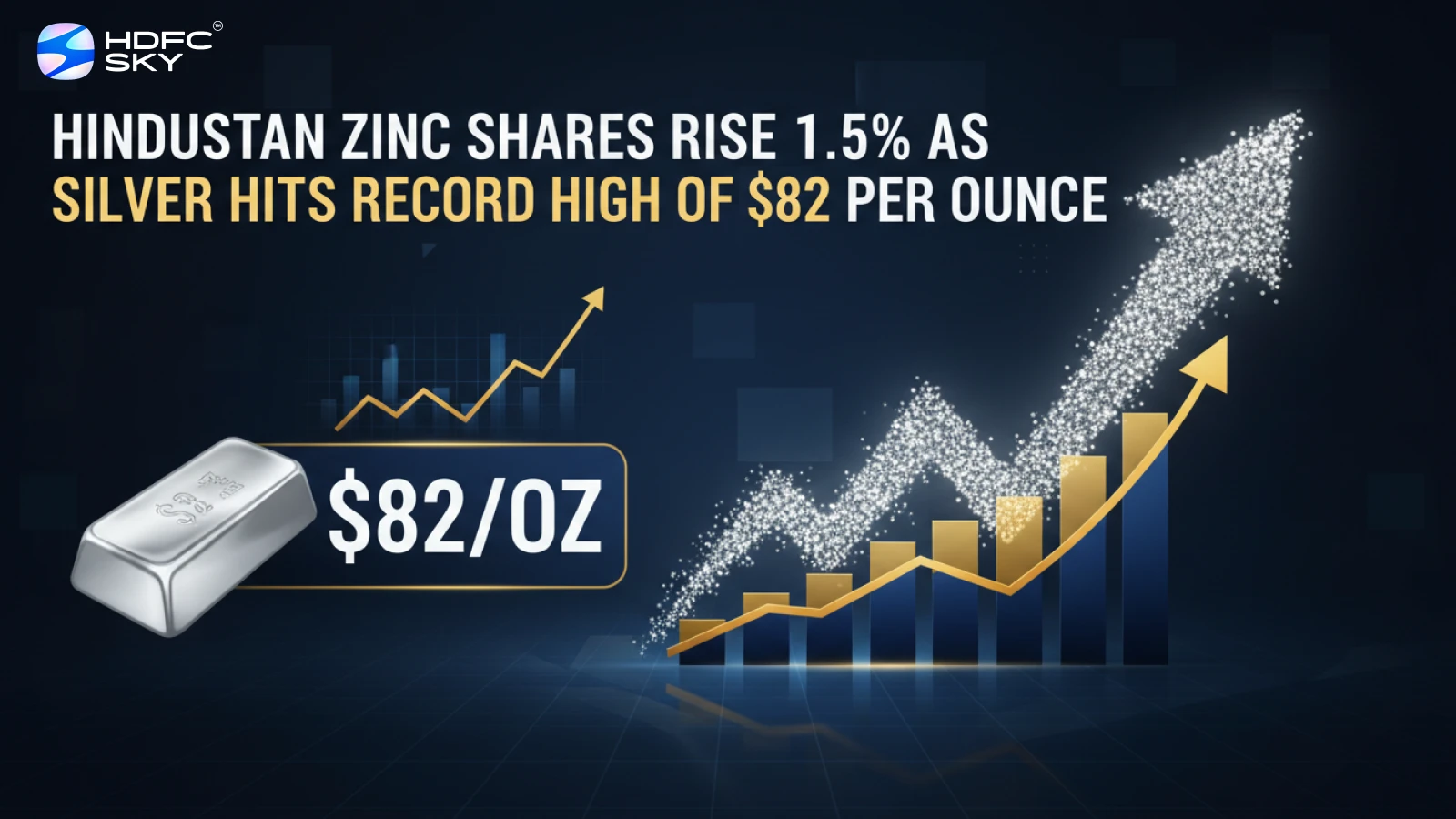 Hind͏ustan Zinc S͏hare Price Rise 1.͏5% A͏s͏ Silver ͏Hits Record High of ͏$82 Per͏ ͏Ounce  