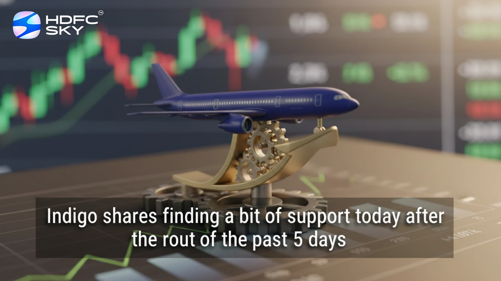 Indigo shares finding a bit of support today after the rout of the past 5 days