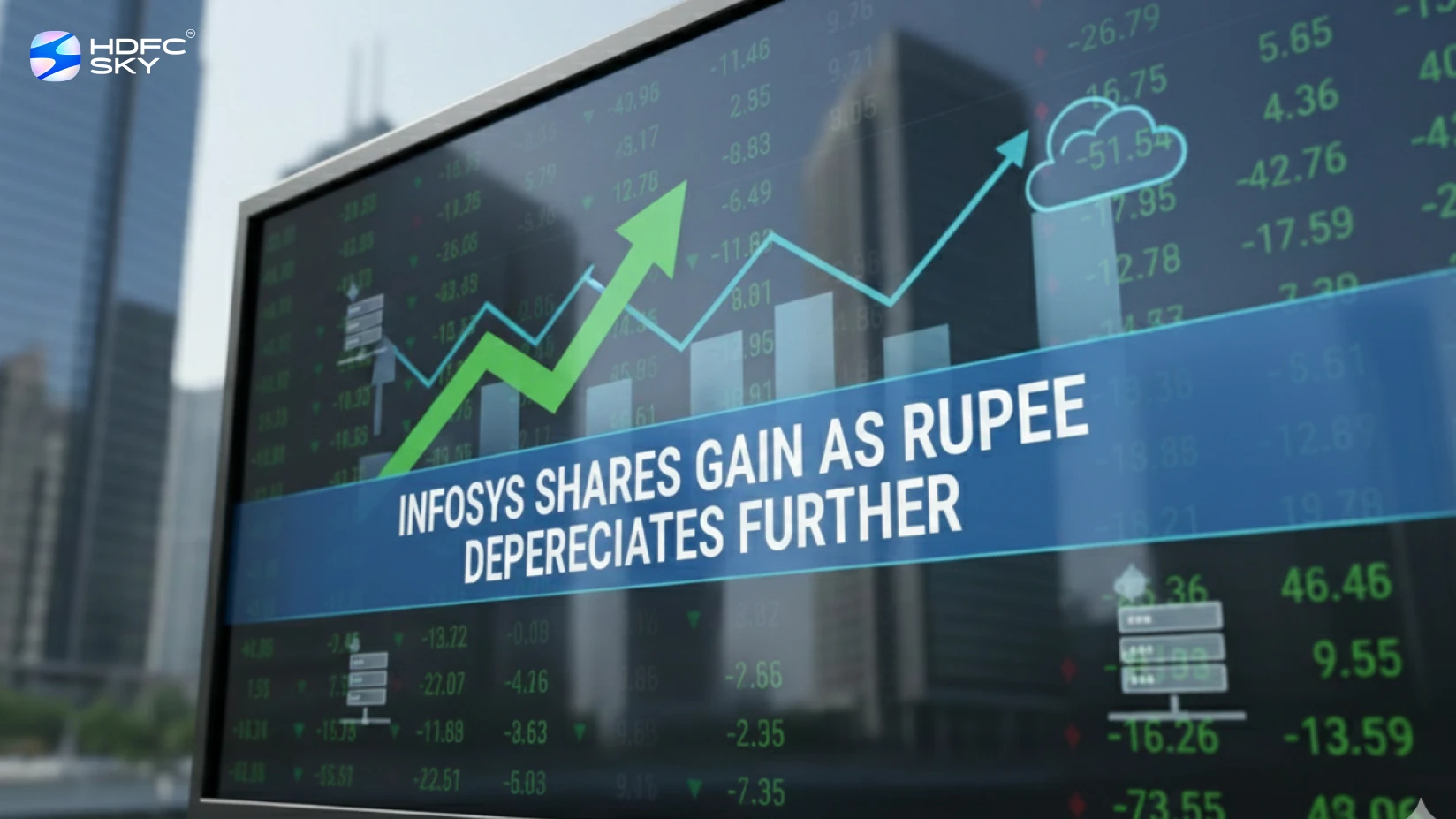 Infosys shares gain as rupee depreciates further