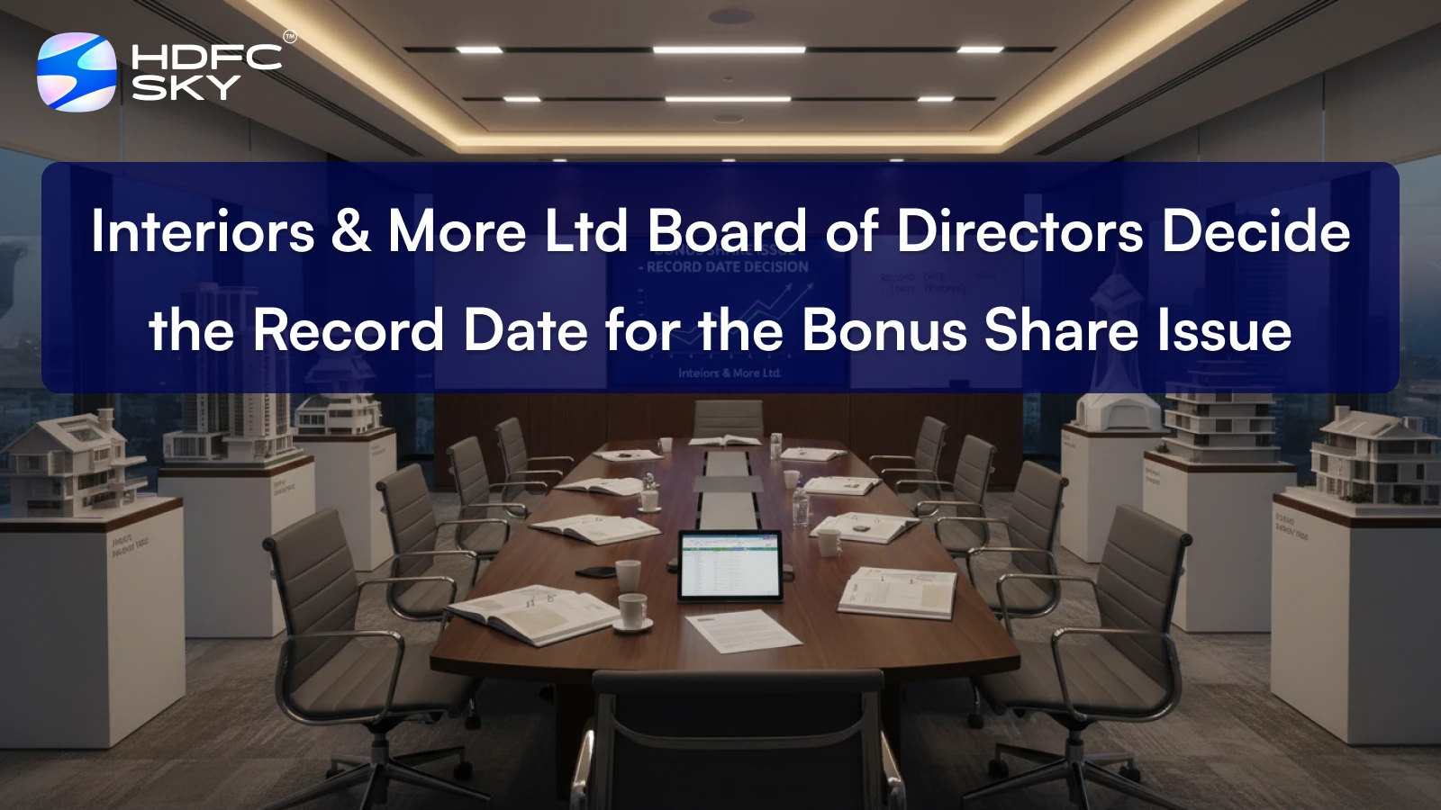 Interiors & More Ltd Board of Directors Decide the Record Date for the Bonus Share Issue