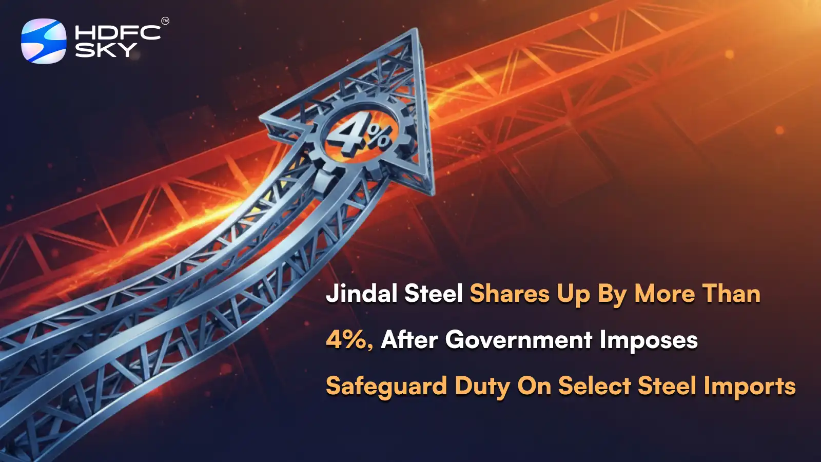 Jindal Steel shares up by more than 4%, after Government imposes safeguard duty on select steel imports