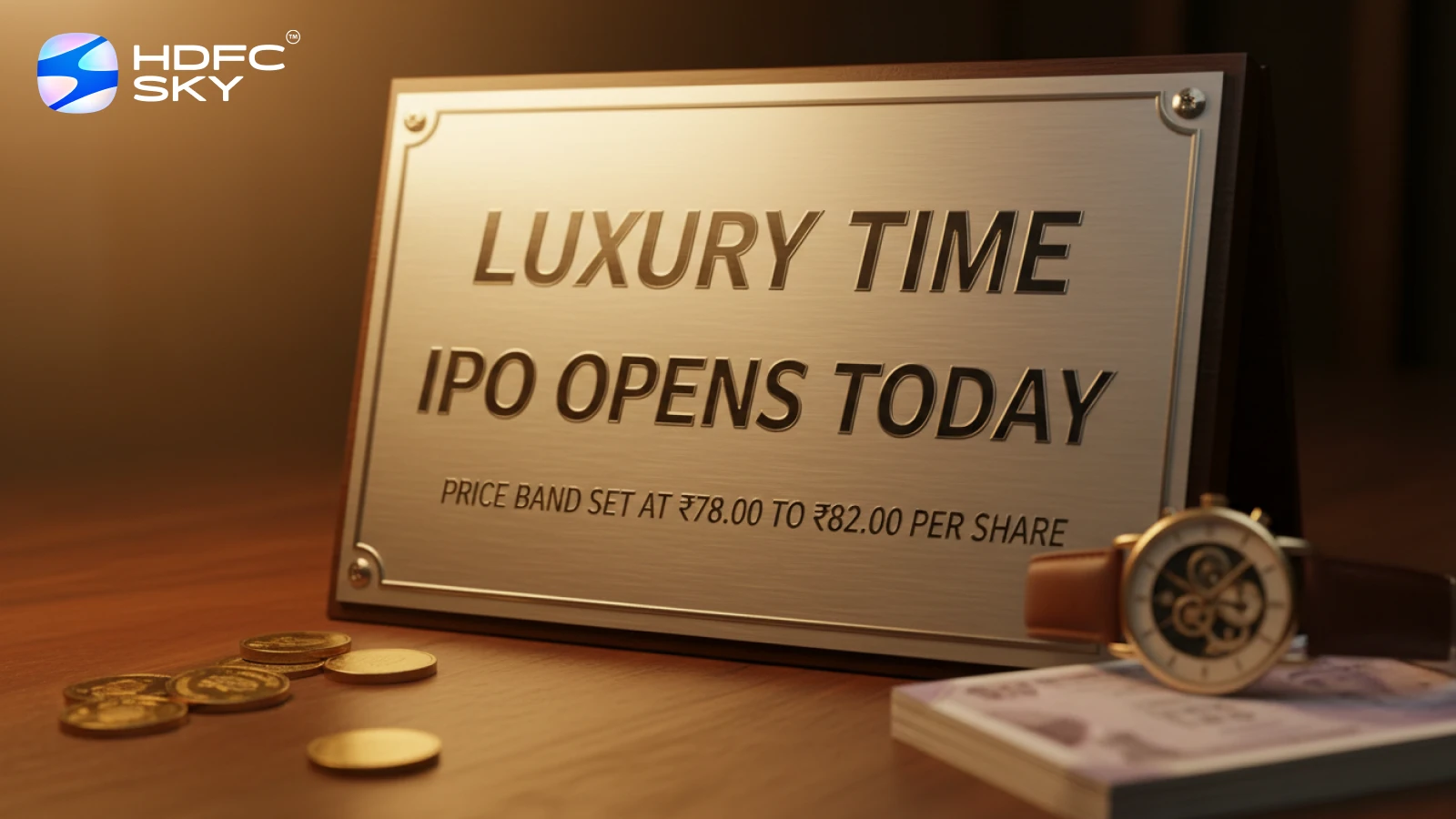 Luxury Time IPO Opens Today; Price Band Set at ₹78.00 to ₹82.00 Per Share