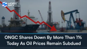 ONGC shares down by more than 1% today as oil prices remain subdued