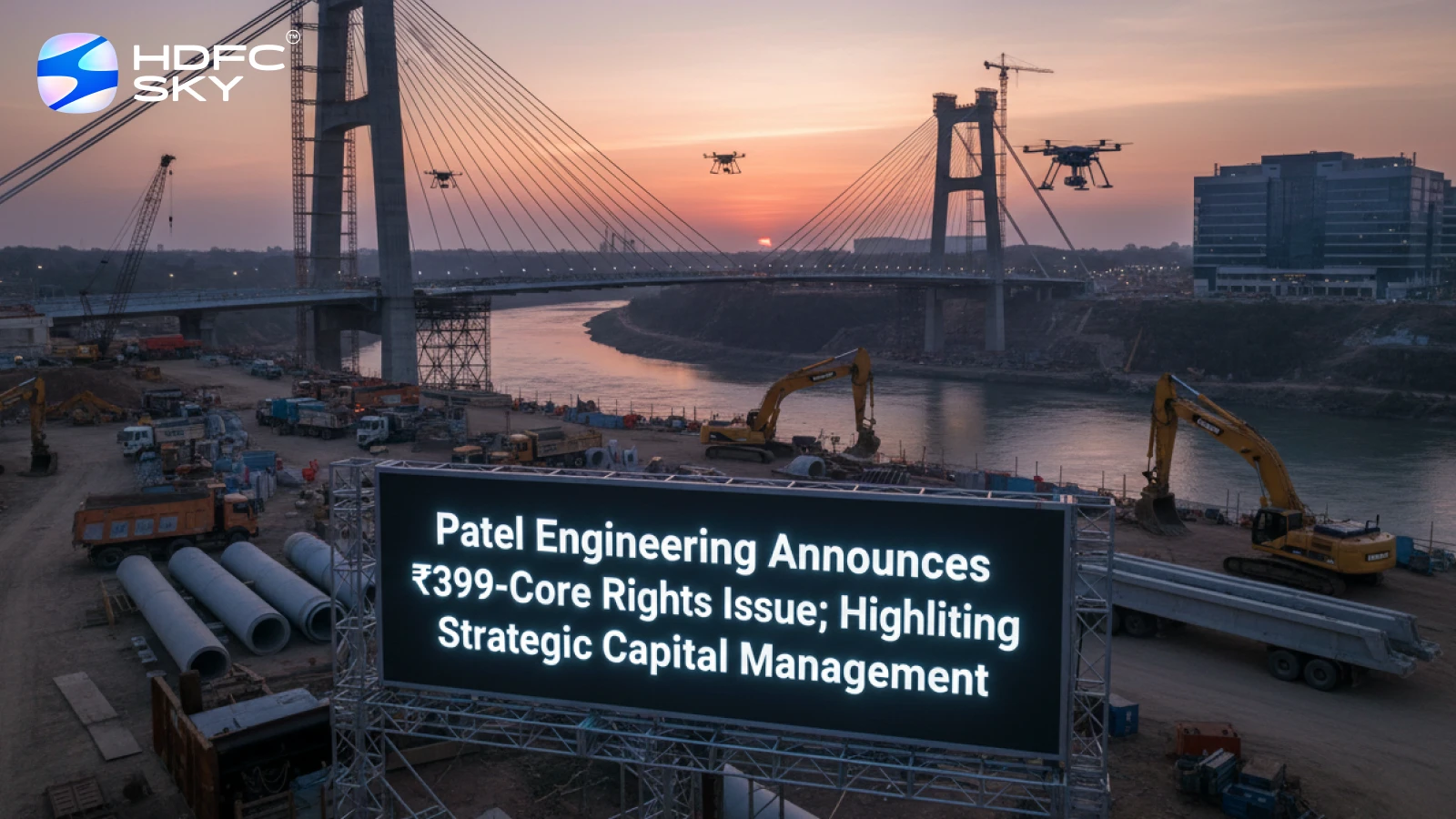 Patel‍‌‍‍‌‍‌‍‍‌ Engineering Announces ₹399-Crore Rights Issue; Highlighting Strategic Capital Management