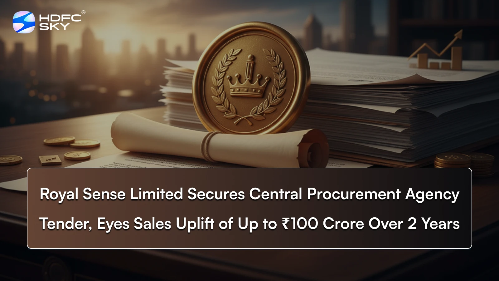 Royal Sense Limited Secures Central Procurement Agency Tender, Eyes Sales Uplift of Up to ₹100 Crore Over 2 Years