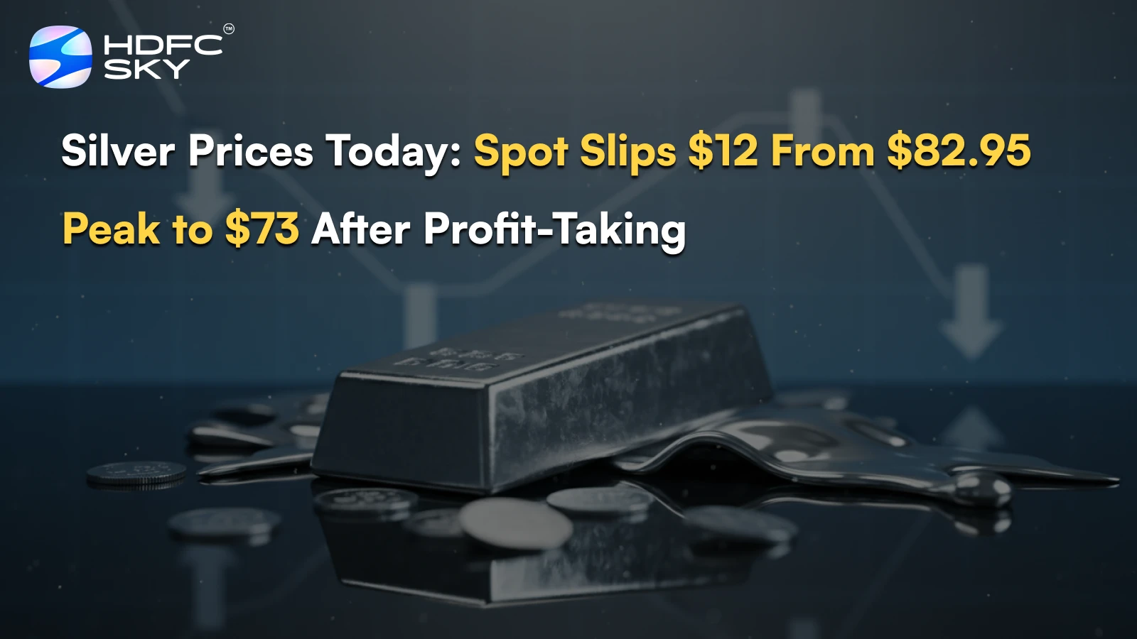 Silver Prices Today:͏ Spot Slips $12 From ͏$8͏2.95 Peak to $73 After͏ Prof͏it-͏Taking