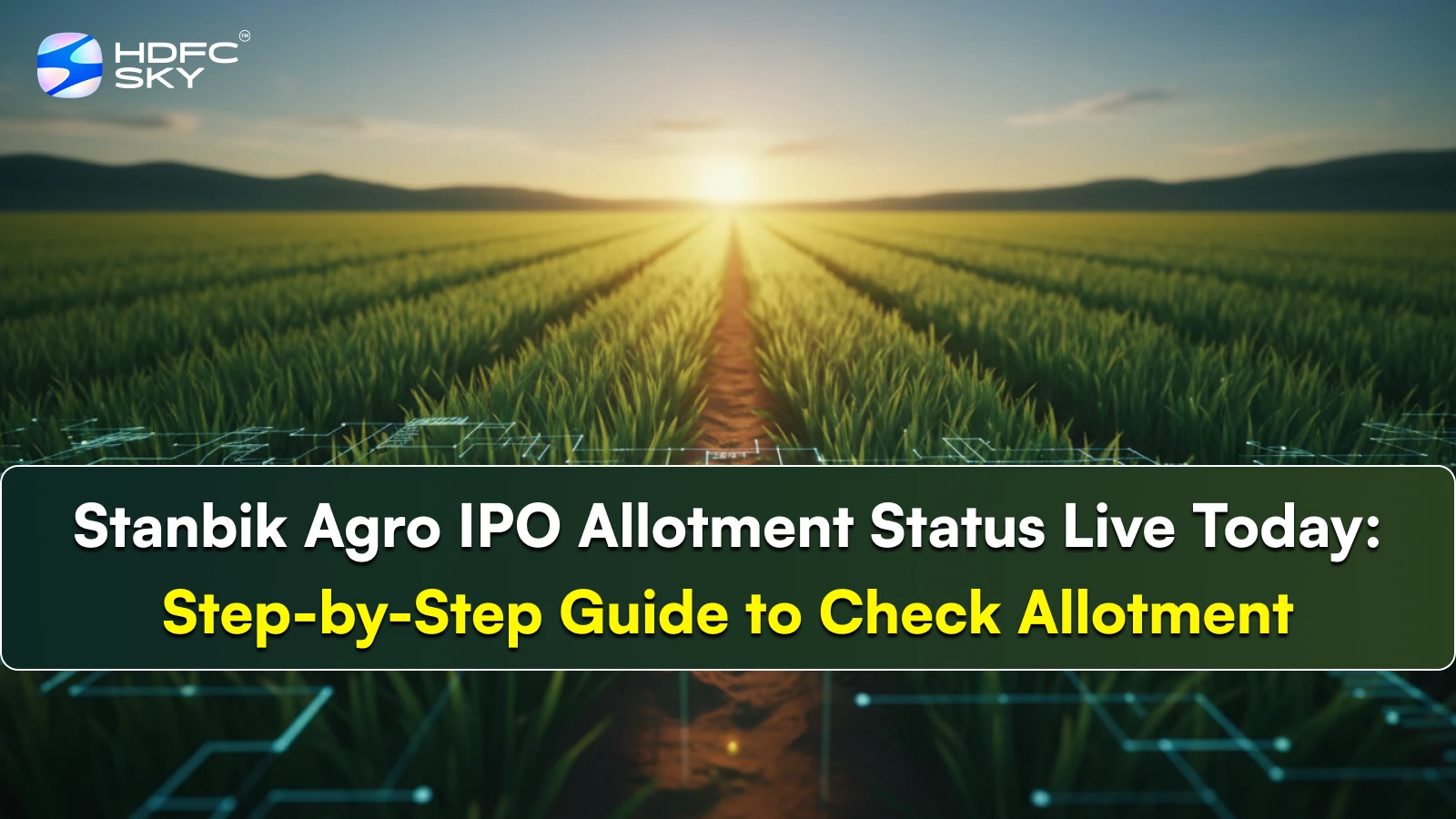 Stanbik Agro IPO Allotment Status Live Today: Step-by-Step Guide to Check Allotment