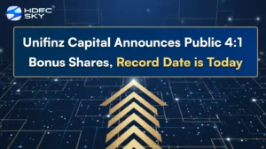 Unifinz Capital Announces Public 4:1 Bonus Shares, Record Date is Today