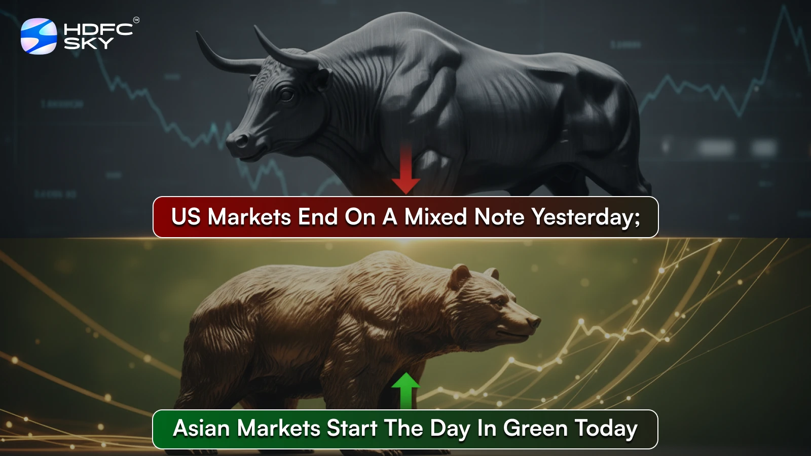 US markets end on a mixed note yesterday; Asian markets start the day in green today