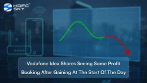 Vodafone Idea shares seeing some profit booking after gaining at the start of the day