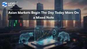 Asian markets begin the day today more on a mixed note