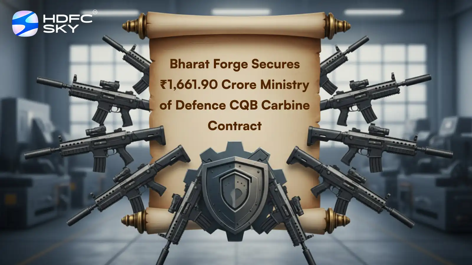 Bharat Forge Secures ₹1,66͏1.90 Crore Ministry o͏f͏ Def͏ence͏ C͏QB Carbine Contract