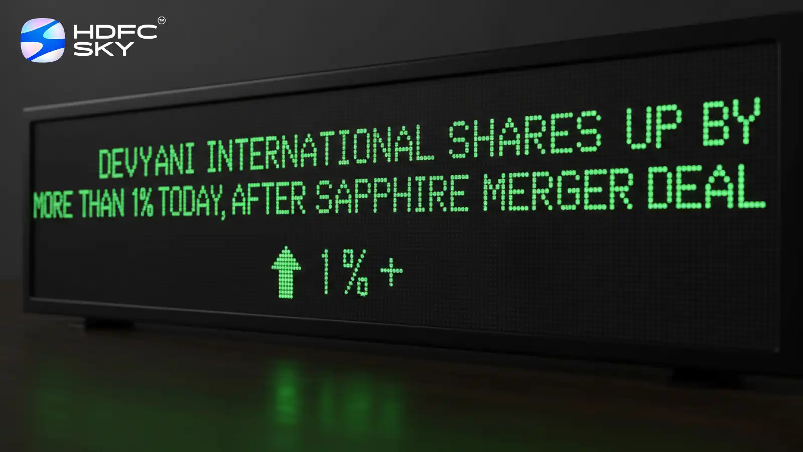 Devyani International shares up by more than 1% today, after Sapphire merger deal