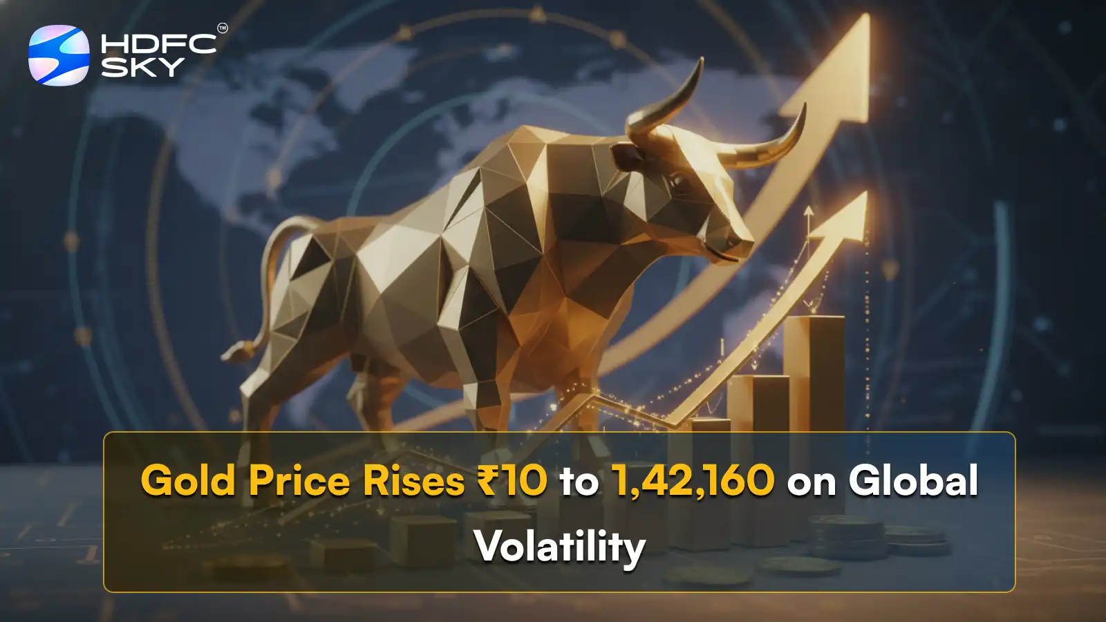 Gold Price Rises͏ ₹10 t͏o ₹͏1,42,160 on ͏Global ͏Volatility 