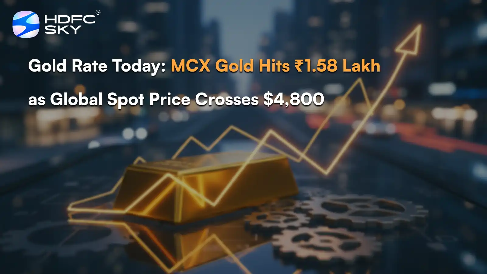 Gold Rate Today: MCX Gold Hits ₹1.58 Lakh as Global Spot Price Crosses $4,800