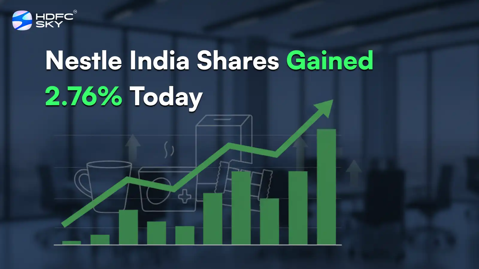 Nestle India shares gained 2.76% today