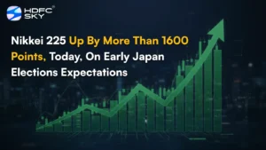 Nikkei 225 up by more than 1600 points, today, on early Japan elections expectations