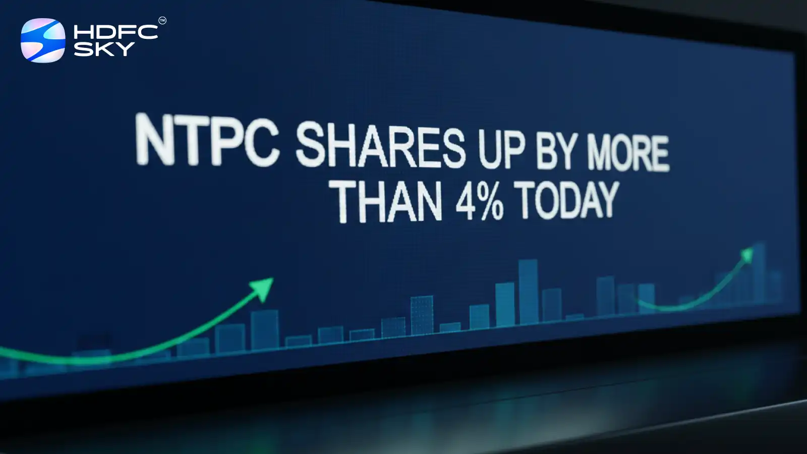 NTPC shares up by more than 4% today