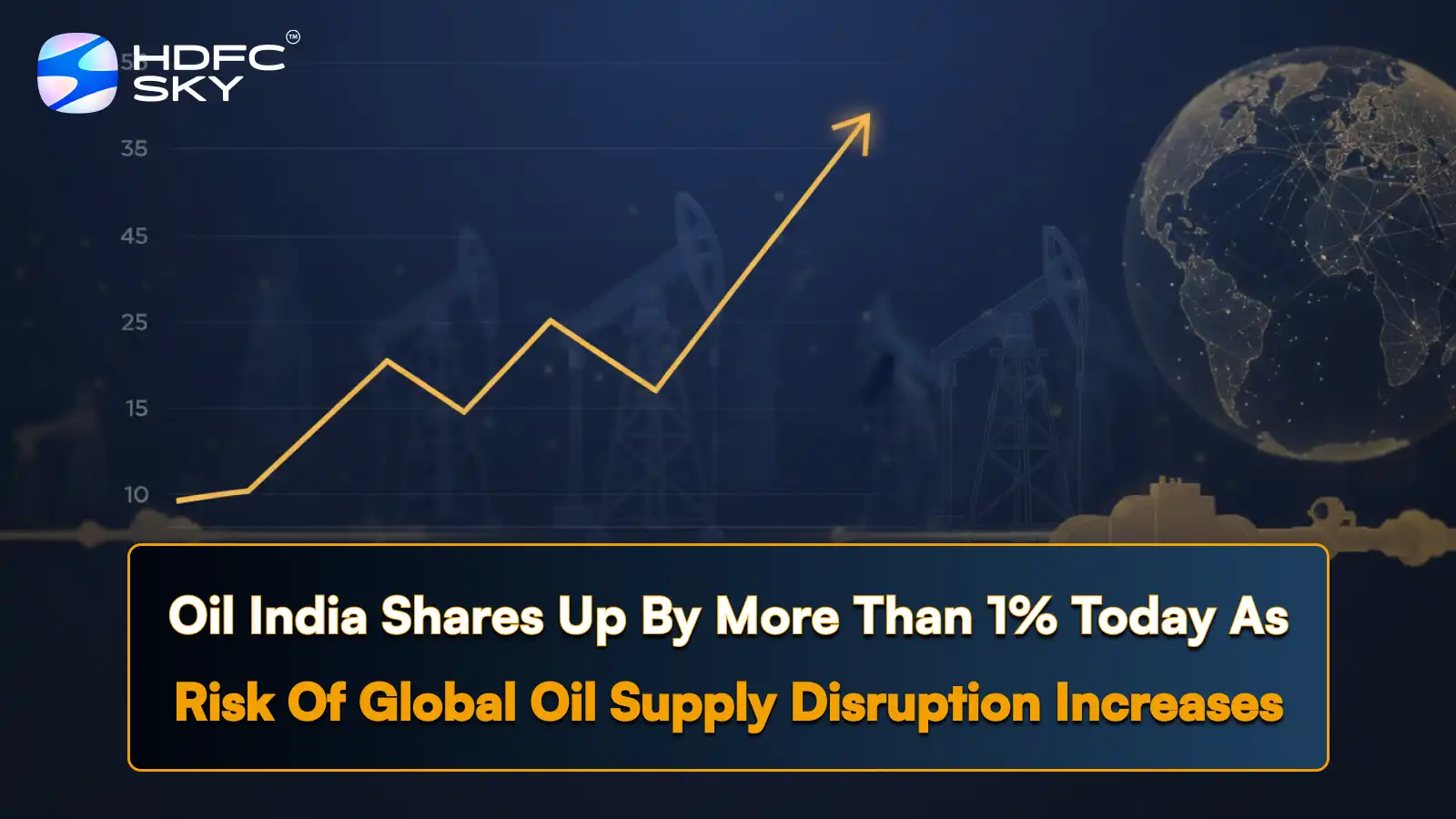Oil India shares up by more than 1% today as risk of global oil supply disruption increases