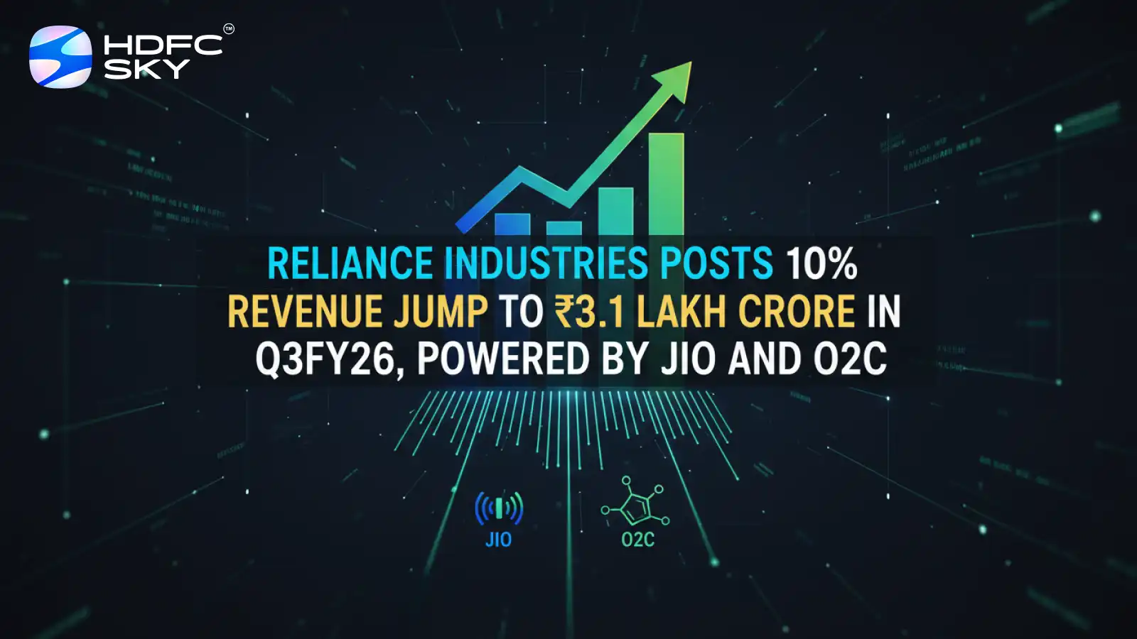 Reliance Industries Posts 10% Revenue Jump to ₹3.1 Lakh Crore in Q3FY26, Powered by Jio and O2C