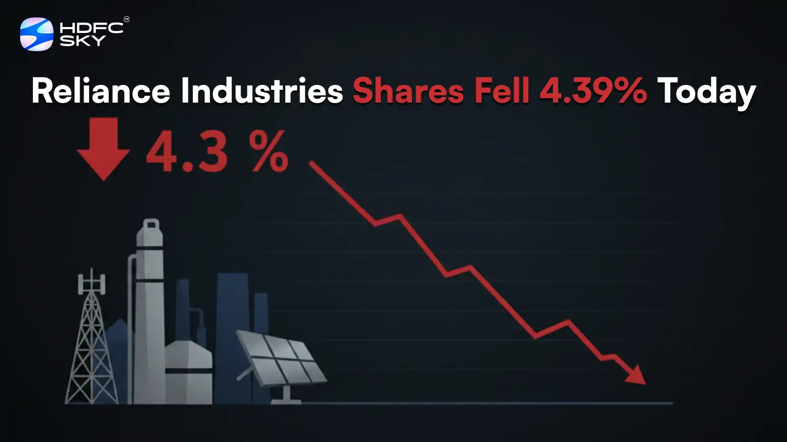 Reliance Industries shares fell 4.39% today