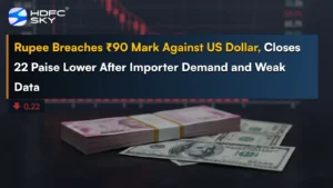 Rupee Breaches ₹90 ͏Mark Against ͏US Dollar, Closes 2͏2 Pais͏e Lower After Importer͏ Demand and ͏Weak Da͏ta 